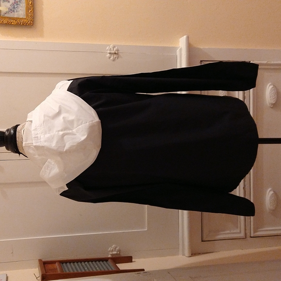 Adidas black and white windbreaker Sz M - Picture 5 of 9